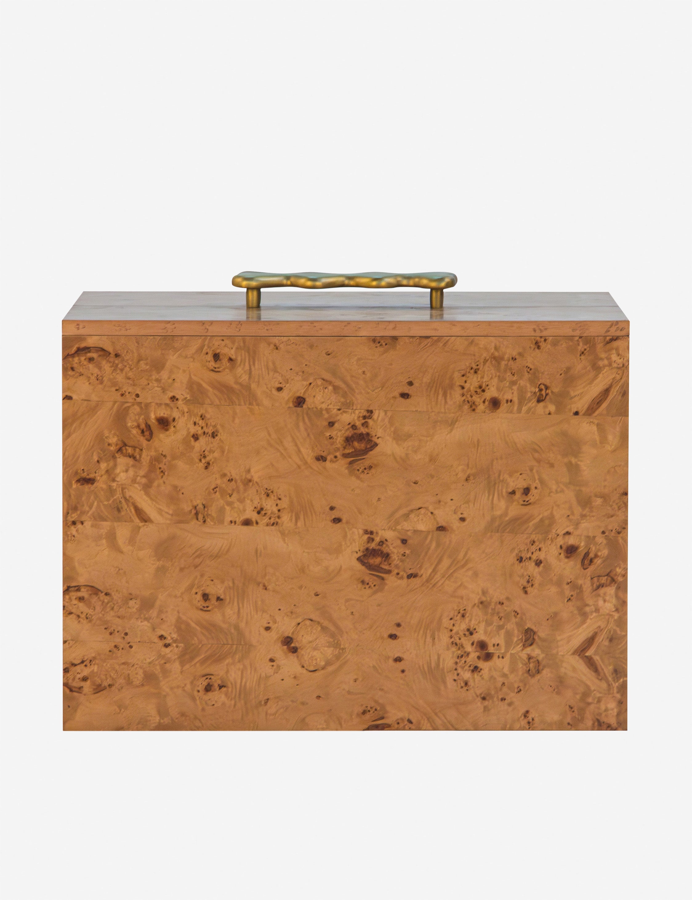 Bertone Burl Wood Nightstand