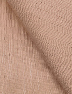 Beale Grasscloth Wallpaper Swatch, Blush