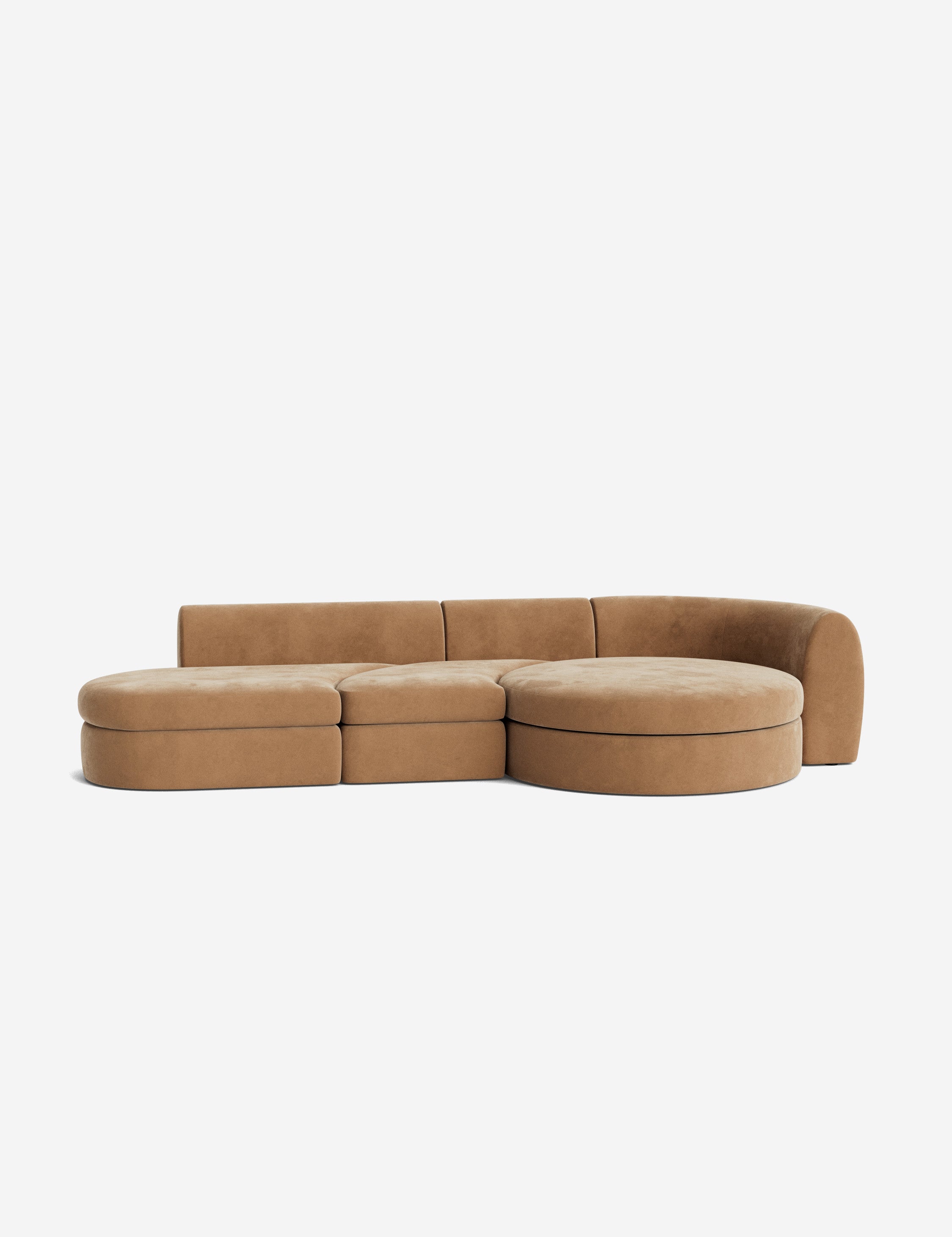#color::caramel-vintage-velvet #size::144-W #configuration::right-facing