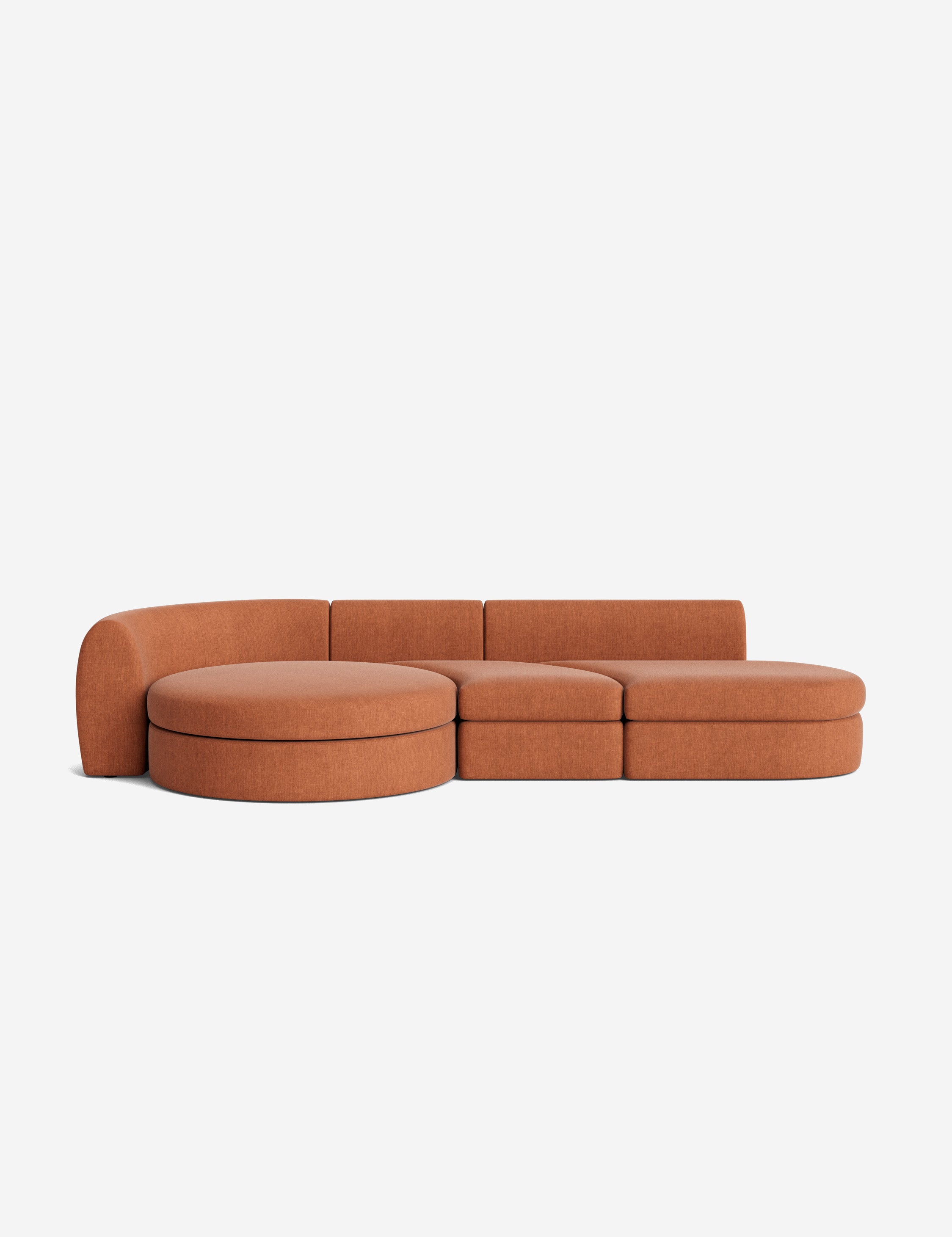 #color::terracotta-linen-weave #size::144-W #configuration::left-facing