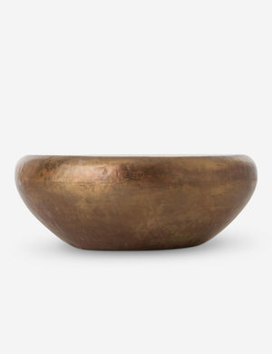 Arteriors bates round metallic coffee table