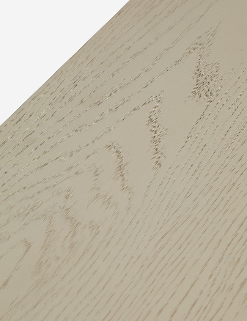 #color::light-oak | Close up of the Beck grooved light wood nightstand.