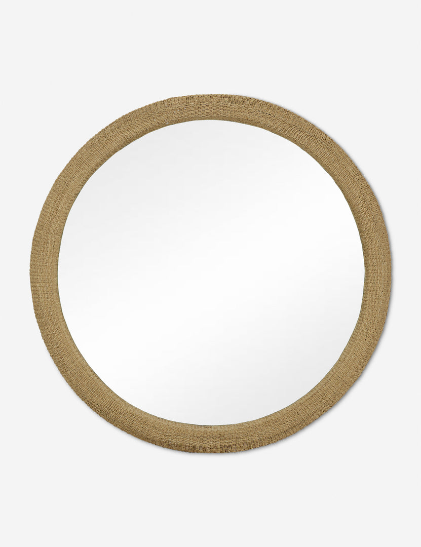 #color::natural | Bode rope wrapped natural round mirror