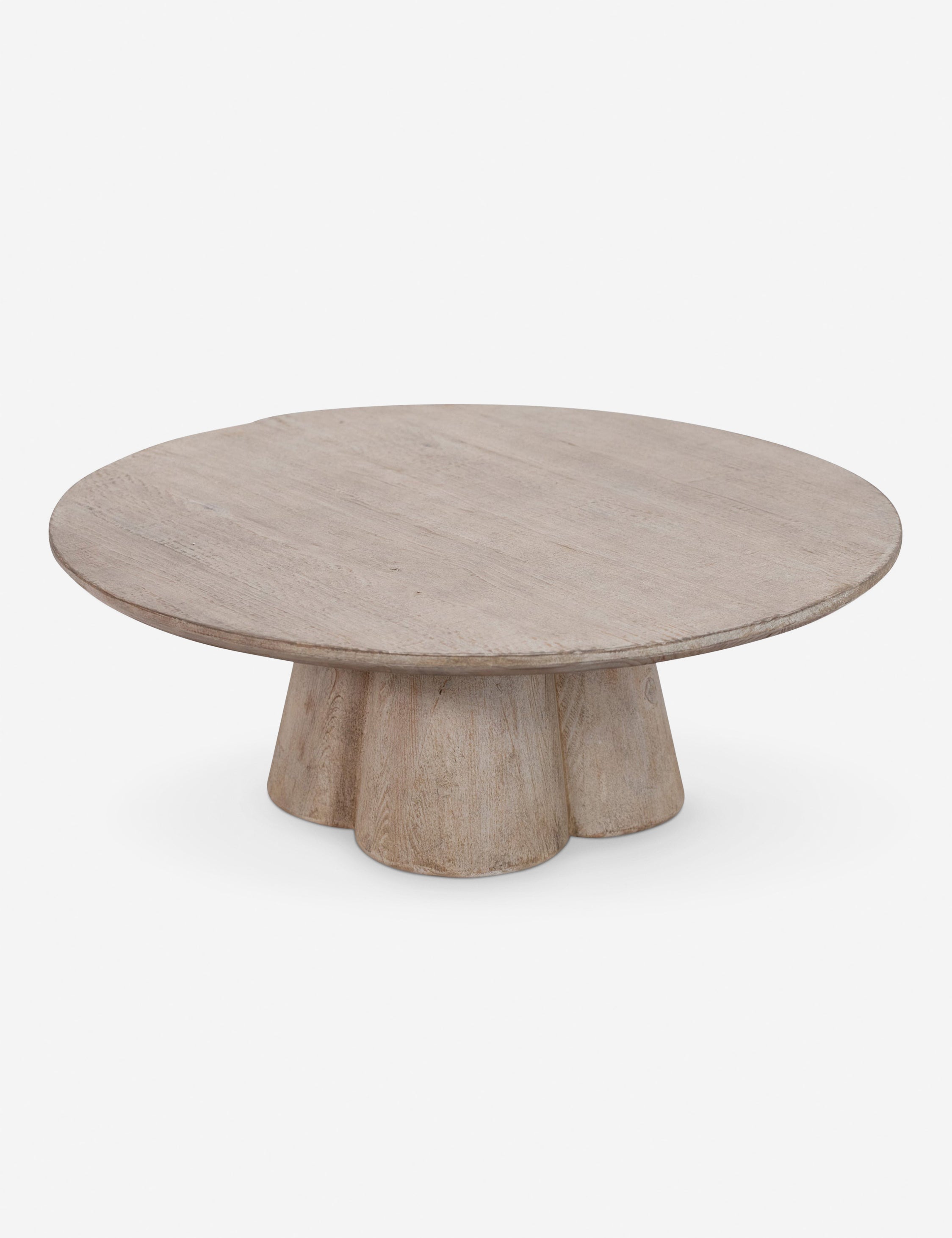 Bolton Reclaimed Pine Wood Round Coffee Table