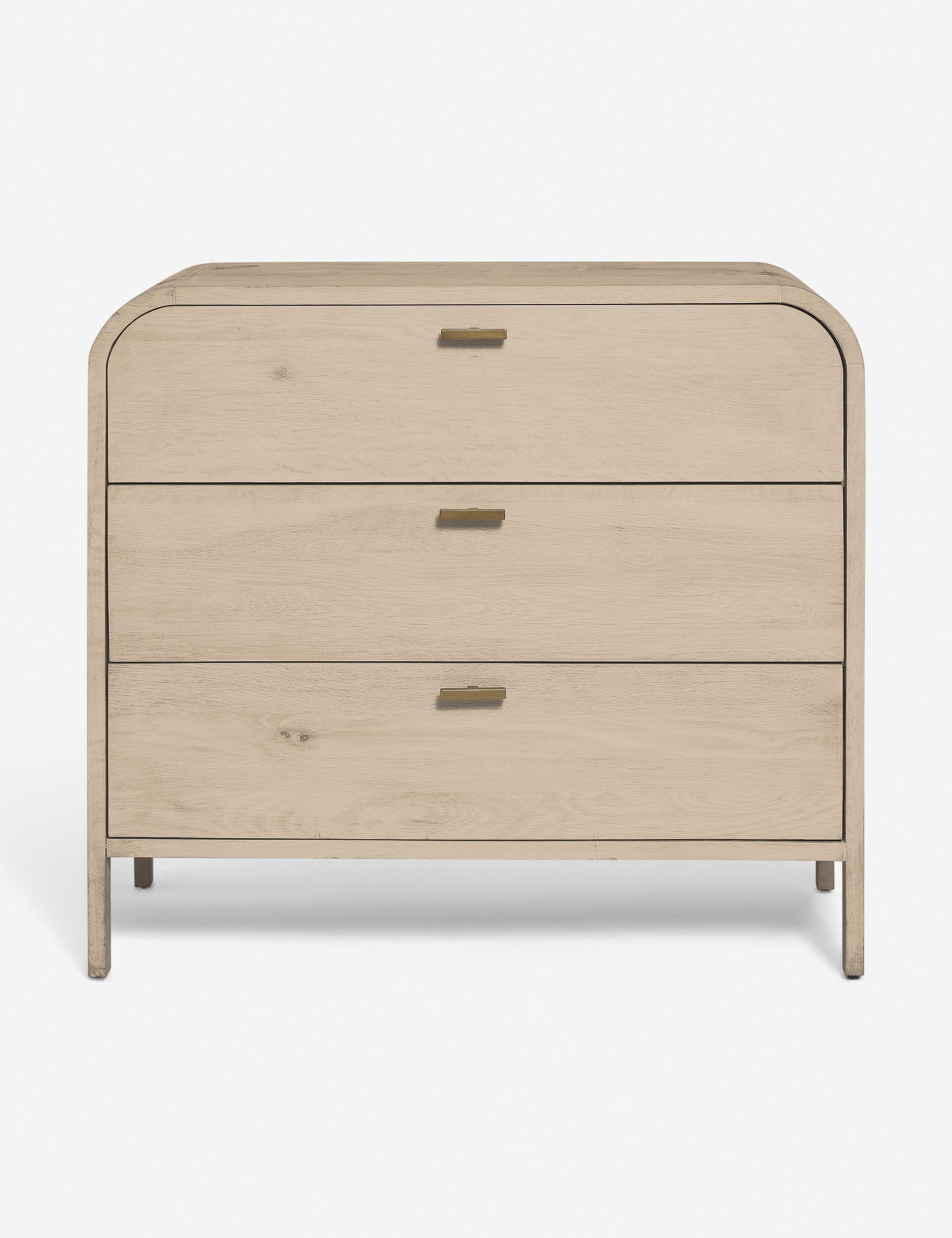 Brooke Curved 3-Drawer Oak Dresser Brooke Curved 3-Drawer Oak Dresser