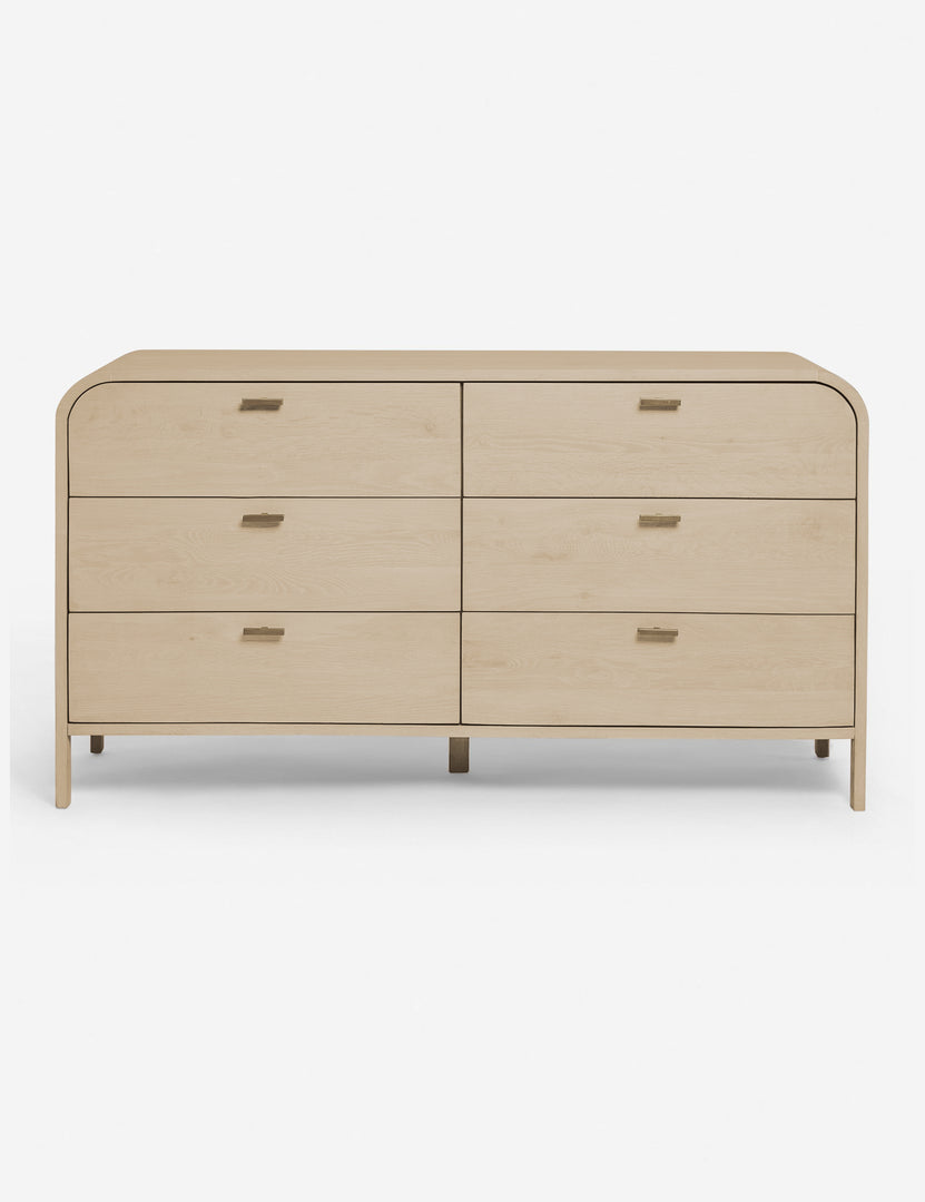 Brooke Curved 6-Drawer Oak Dresser Brooke Curved 6-Drawer Oak Dresser