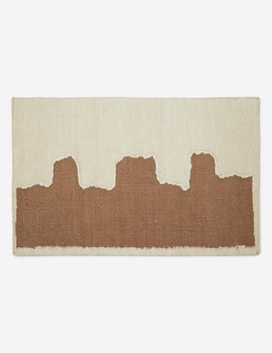 Butte Flatweave Linen Rug by Elan Byrd in size 2' x 3'.