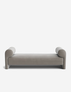 Open Box: Carson Bench, Mineral Performance Velvet
