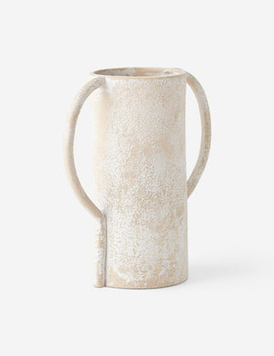Rhone oversize handle ceramic vase by Lemiuex et Cie.