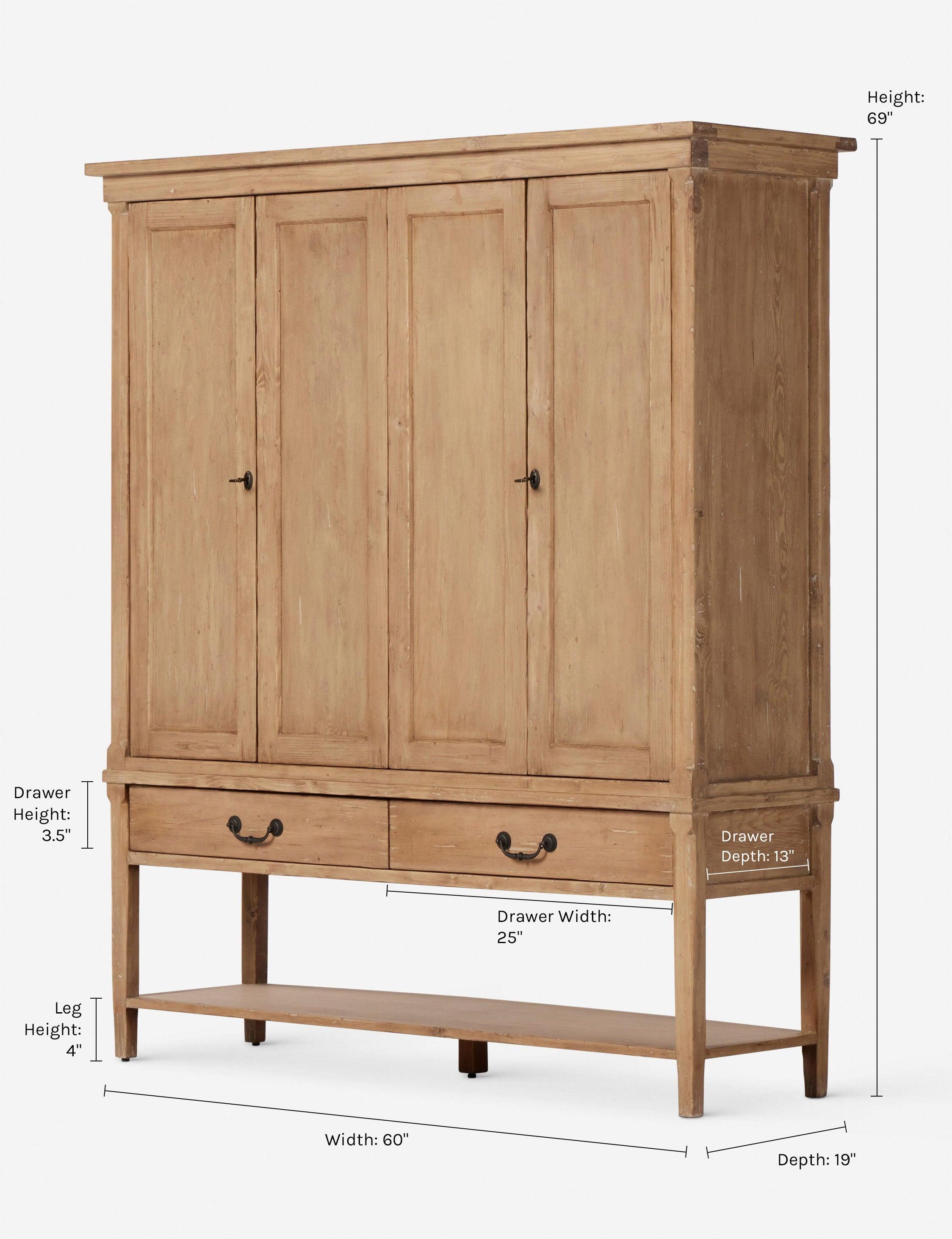 Chaperal Double Cabinet - Thumbnail 5