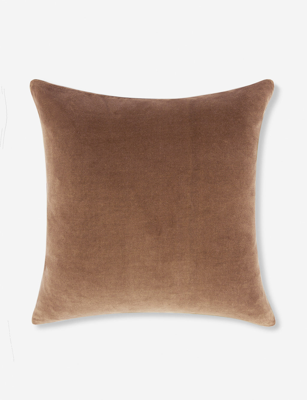 Charlotte Velvet Pillow, Square, Toast, cover + pillow