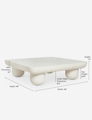 Clouded Square Coffee Table by Sarah Sherman Samuel