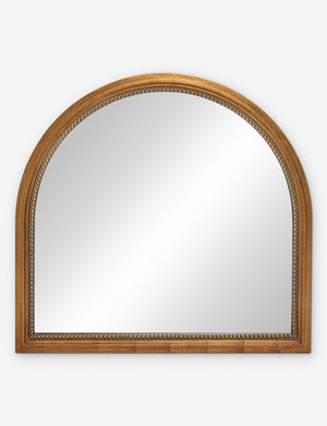 Corinne textural gold epoxy resin frame mantel mirror.