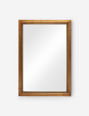 Corinne textural gold epoxy resin frame wall mirror.
