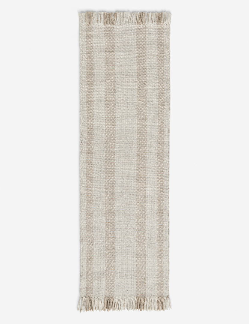 #size::2-6--x-8--runner | Croze handwoven striped fringed outdoor runner rug.