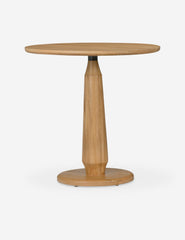 #color::natural | Tellier natural oak round counter-height table