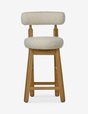 Ross Upholstered Boucle Counter Stool