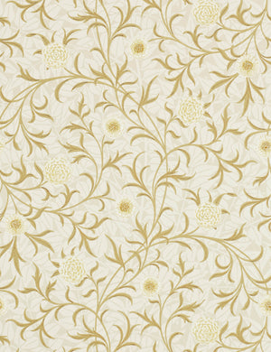 Scroll Wallpaper by Morris & Co. Swatch, Gold