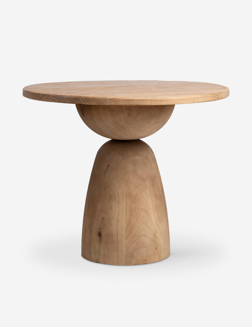 #color::natural | Selvig round sculptural reclaimed pine coffee table.