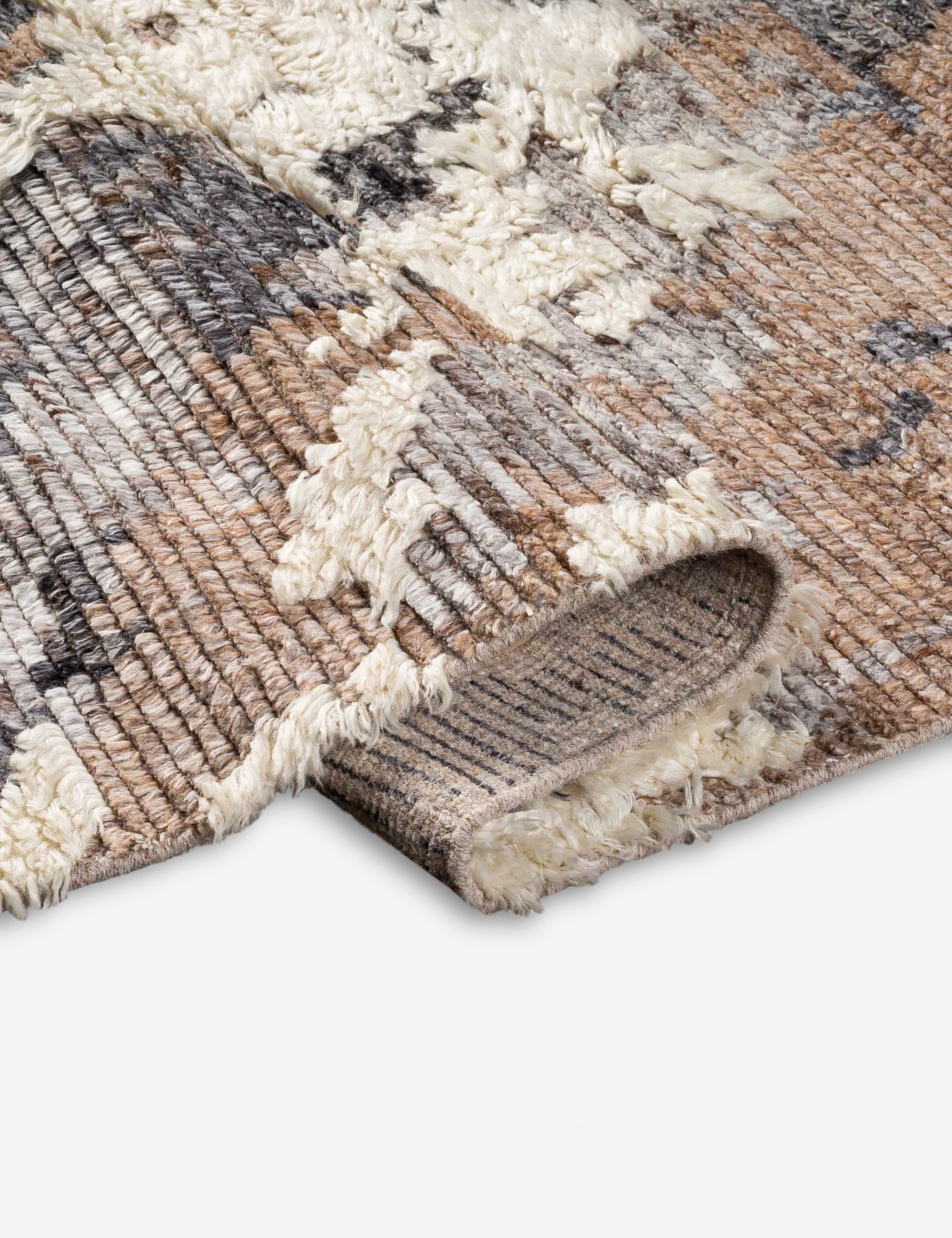 Desert Dazzle Moroccan Shag Rug Handmade In 100 Percent New Zealand Wool For Luxury Home Decor main image 1
