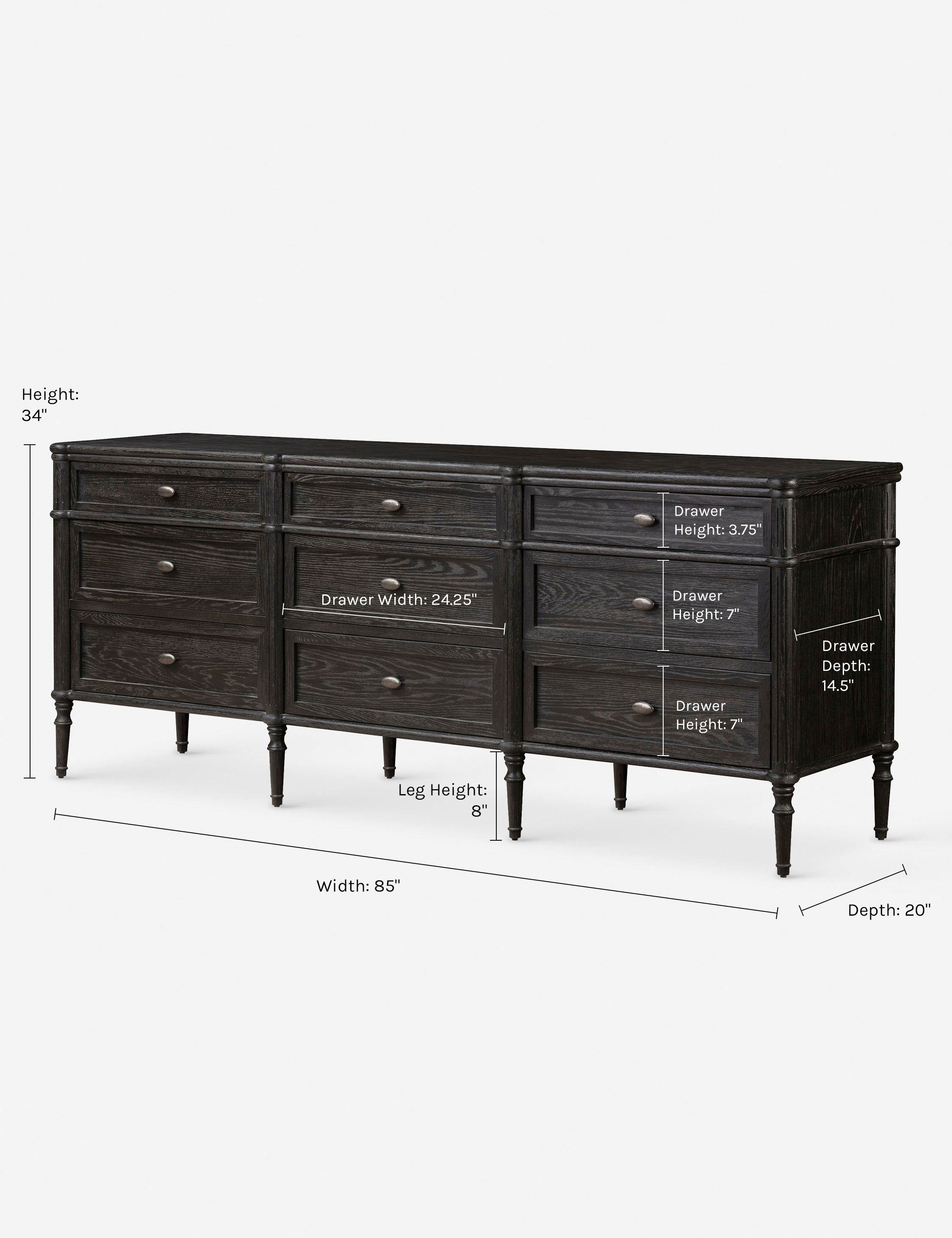 Delancey 9-Drawer Dresser - Thumbnail 4