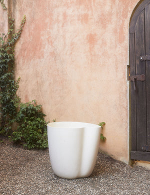 Dempsy large sculptural planter by Sarah Sherman Samuel in Eggshell.