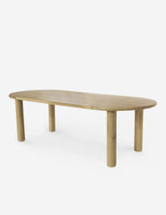 #color::natural | Dever oak wood oval dining table.
