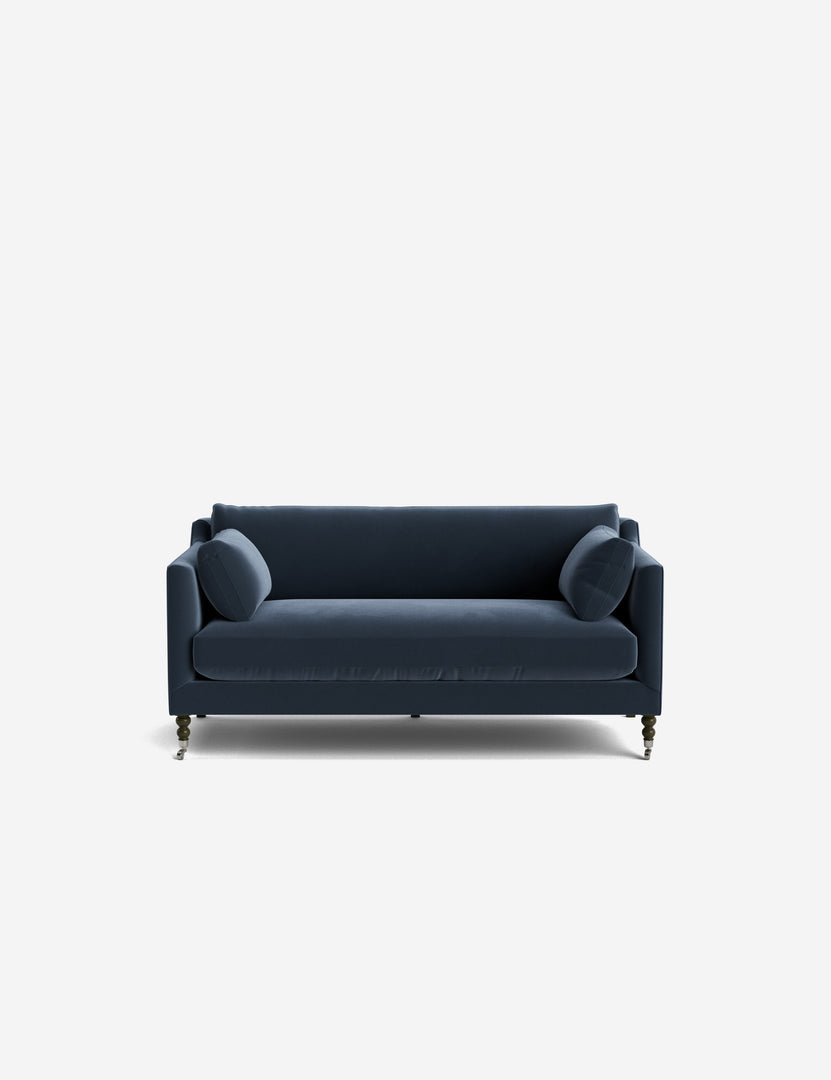 #color::blue-modern-velvet #leg-finish::chocolate-and-pewter #size::71-w
