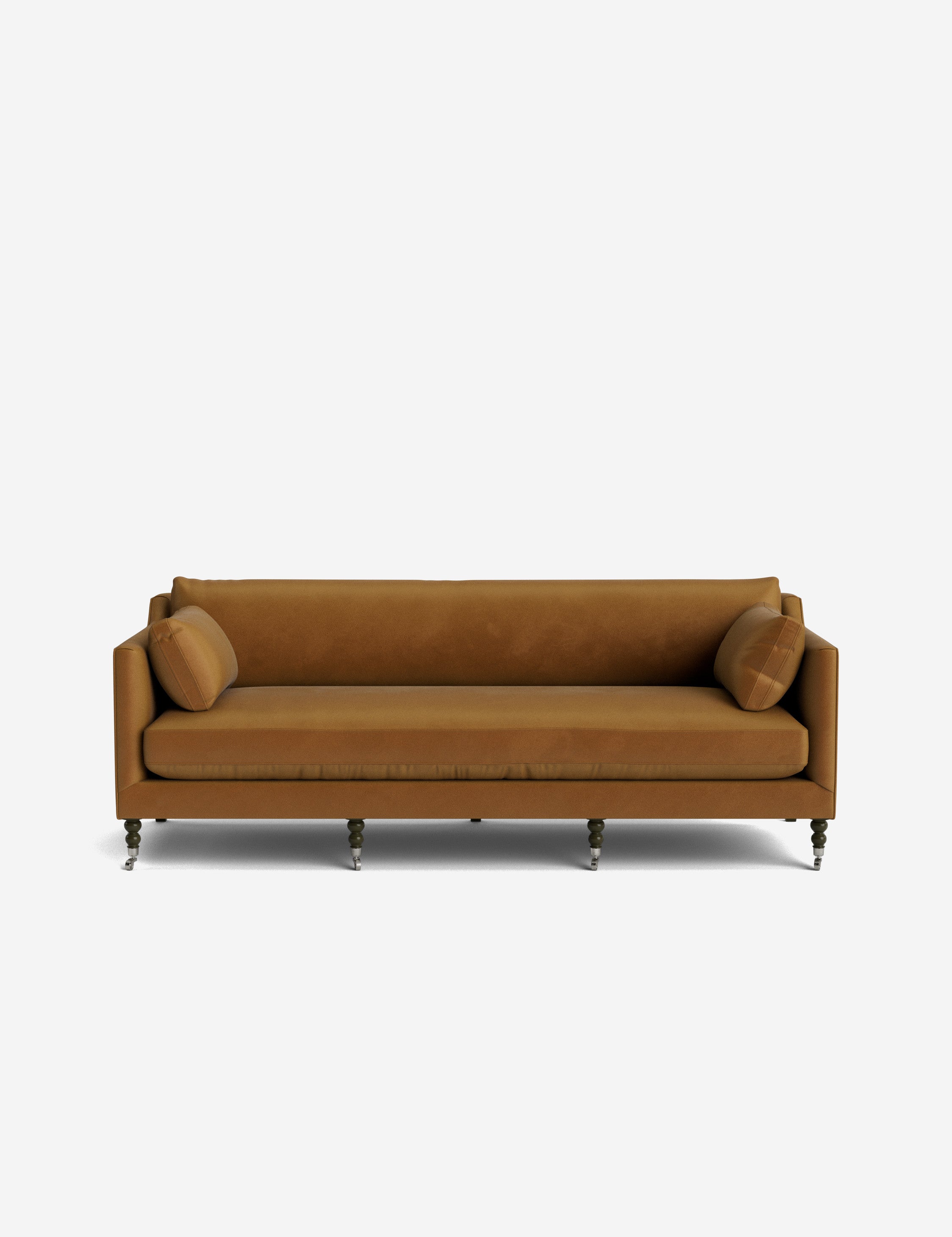 #color::cognac-velvet #leg-finish::chocolate-and-pewter #size::90-w