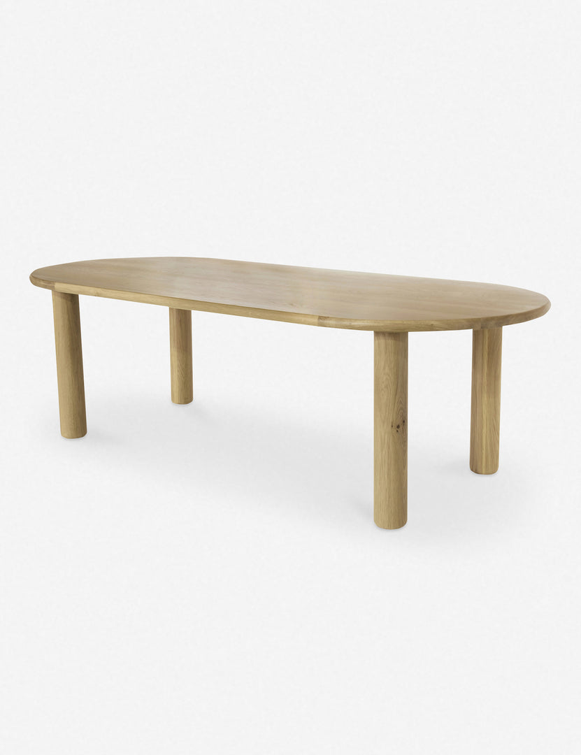 #color::natural | Dever oak wood oval dining table.