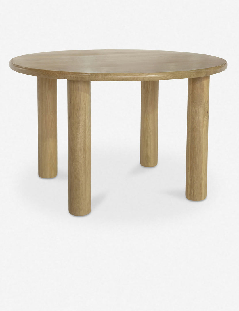#color::natural | Dever oak wood round dining table.