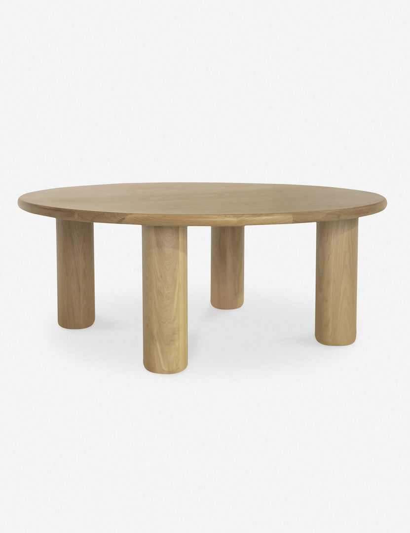 #color::natural | Dever oak wood round coffee table.