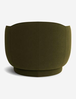 Open Box: Fern Swivel Chair, Loden Porto Velvet by Sarah Sherman Samuel