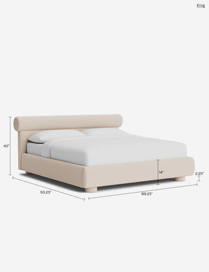 Bowery Bed : Ivory Modern Boucle / Full