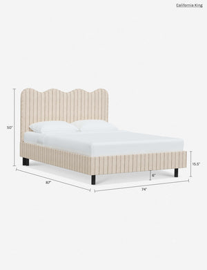 Clementine Platform Bed : Talc Linen / Full
