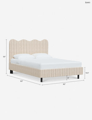 Clementine Platform Bed : Talc Linen / Full
