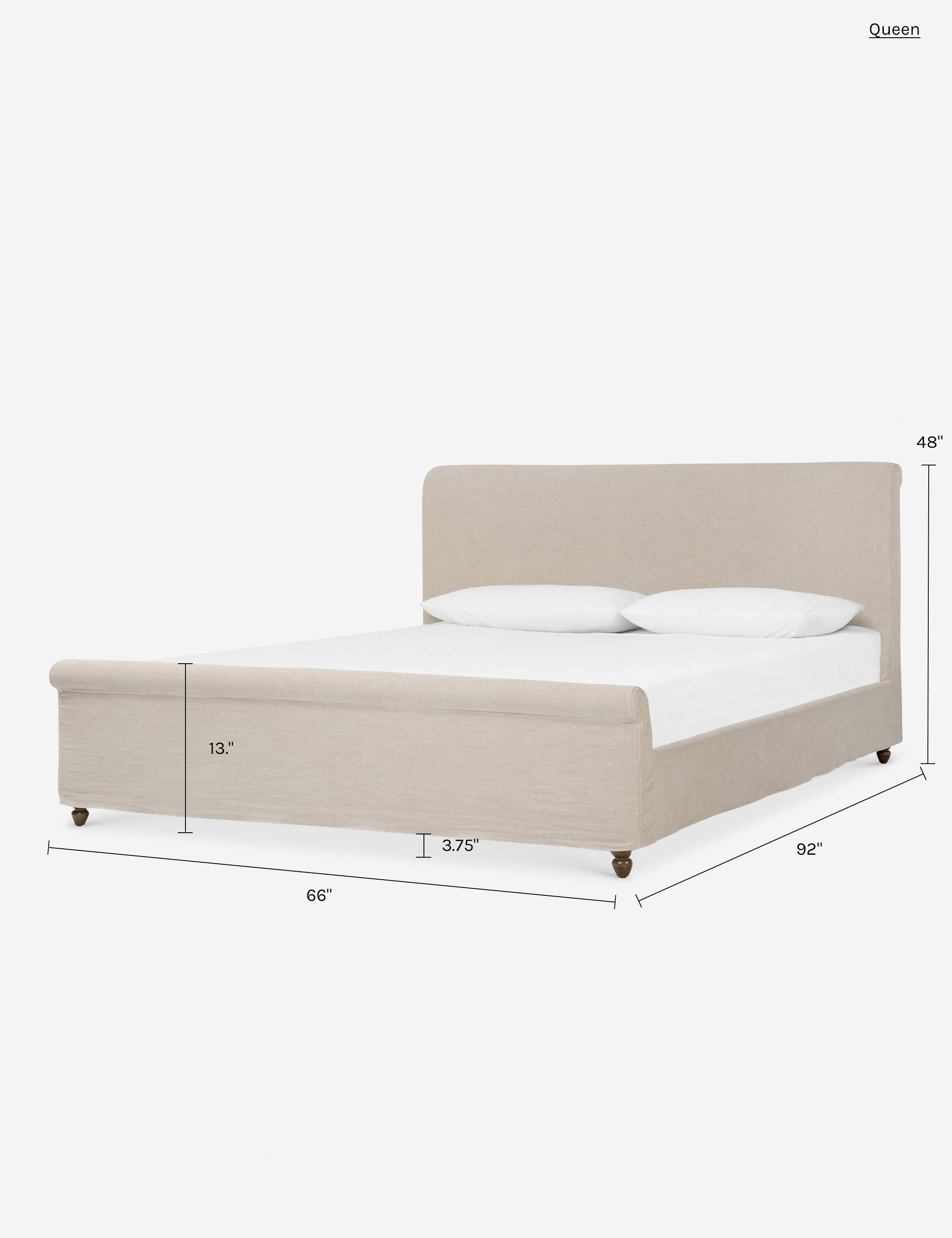 Dalia Slipcover Bed - Thumbnail 4