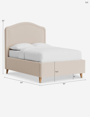 Hollins Bed : Rose Vintage Velvet / Full / Chestnut