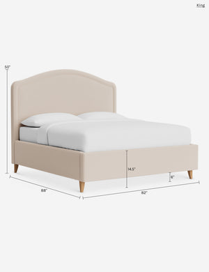 Hollins Bed : Rose Vintage Velvet / Full / Chestnut