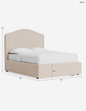Hollins Storage Bed : Sky Blue Classic Velvet / Twin