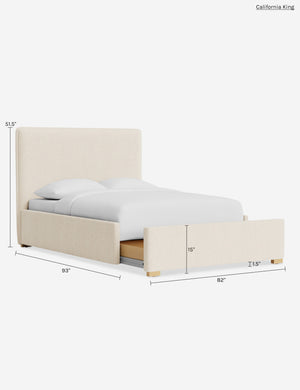 Johnson Storage Bed : Moss Performance Striated Velvet / Full