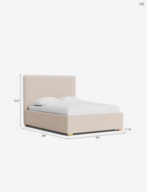 Johnson Storage Bed : Sky Blue Classic Velvet / Full