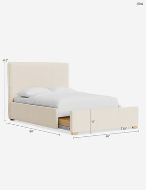 Johnson Storage Bed : Moss Performance Striated Velvet / Full