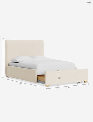 Johnson Storage Bed : Moss Performance Striated Velvet / Full
