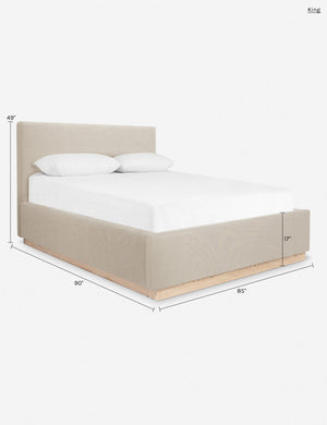 Lockwood Bed by Ginny Macdonald : Taupe Boucle / Queen