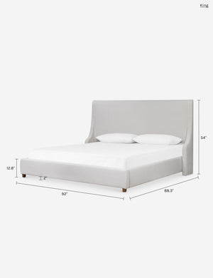 Lucine Platform Bed : Bone / Queen