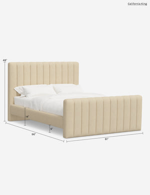 Manchester Platform Bed : Pebble Linen / Cal King