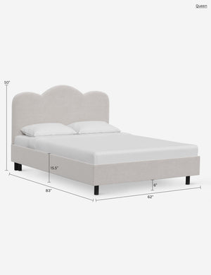 Mino Platform Bed : Brown Boucle / Cal King
