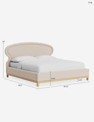 Morecambe Platform Bed by Ginny Macdonald : Sage Linen Weave / King