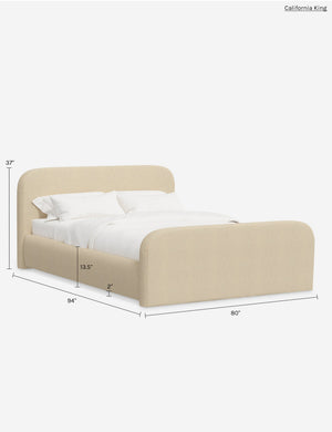 Nabiha Bed With Footboard : Olive Grid / Full